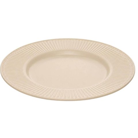 Jogo 84 Pratos Sobremesa 20cm Bege Melamina Aveline Mesa Posta Buffet Padaria Bolo