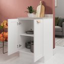 Ver imagem 2 de Balcão Planejado 2 Portas 60cm com Tampo Arizona CabeCasa MadeiraOriginals Branco