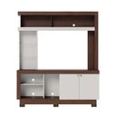 Ver imagem 1 de Estante Valença Nogueira Real/off White - Colibri Móveis