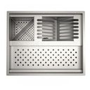 Ver imagem 1 de Calha Quadrada Varanda Gourmet 48 Cm Inox P/acessórios