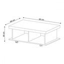 Ver imagem 3 de Mesa de Centro Dunas 2 Nichos Cinamomo - Pnr Móveis