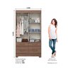 Guarda Roupa 2 Portas Deslizantes 4 Gavetas Marel Briz - 5