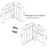 Guarda-roupa Casal Modulado Lugano Jatobá-areia 7 Portas 4 Gavetas Cabideiro - 5