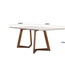Ver imagem 3 de Mesa Munique 180cm Madeira e Vidro Mobillare