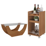 Conjunto de Mesa Centro e Carrinho Bar Toyota Cinamomo - 1