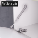 Ver imagem 4 de Gabinete para Banheiro Nordic 58cm Argento/branco Móveis Bosi