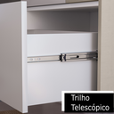 Ver imagem 3 de Gabinete para Banheiro Nordic 58cm Argento/branco Móveis Bosi