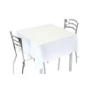 Ver imagem 1 de Kit 10 Toalhas de Mesa 4 Lugares 1,40x1,40 Oxford Branco