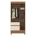 Ver imagem 3 de Guarda-roupa Wind 3 Portas Amêndola/off-white - Demóbile