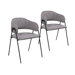 Kit 2 Cadeiras para Mesa de Jantar Base em Metal - Veneza - Cm Decor - 1