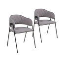 Ver imagem 1 de Kit 2 Cadeiras para Mesa de Jantar Base em Metal - Veneza - Cm Decor