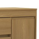 Ver imagem 5 de Cômoda Quarto 93cm 4 Gavetas 1 Porta Samira Freijó L01 - Mpozenato