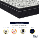 Ver imagem 2 de Cama Box Baú Bipartido Casal Marrom e Colchão Airtech 150 D45 Ortobom