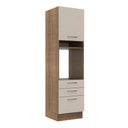 Ver imagem 1 de Torre Quente 60 Cm 1 Porta 3 Gavetas Rustic/crema Agata Madesa