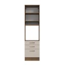 Ver imagem 7 de Torre Quente 60 Cm 1 Porta 3 Gavetas Rustic/crema Agata Madesa