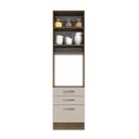Ver imagem 4 de Torre Quente 60 Cm 1 Porta 3 Gavetas Rustic/crema Agata Madesa