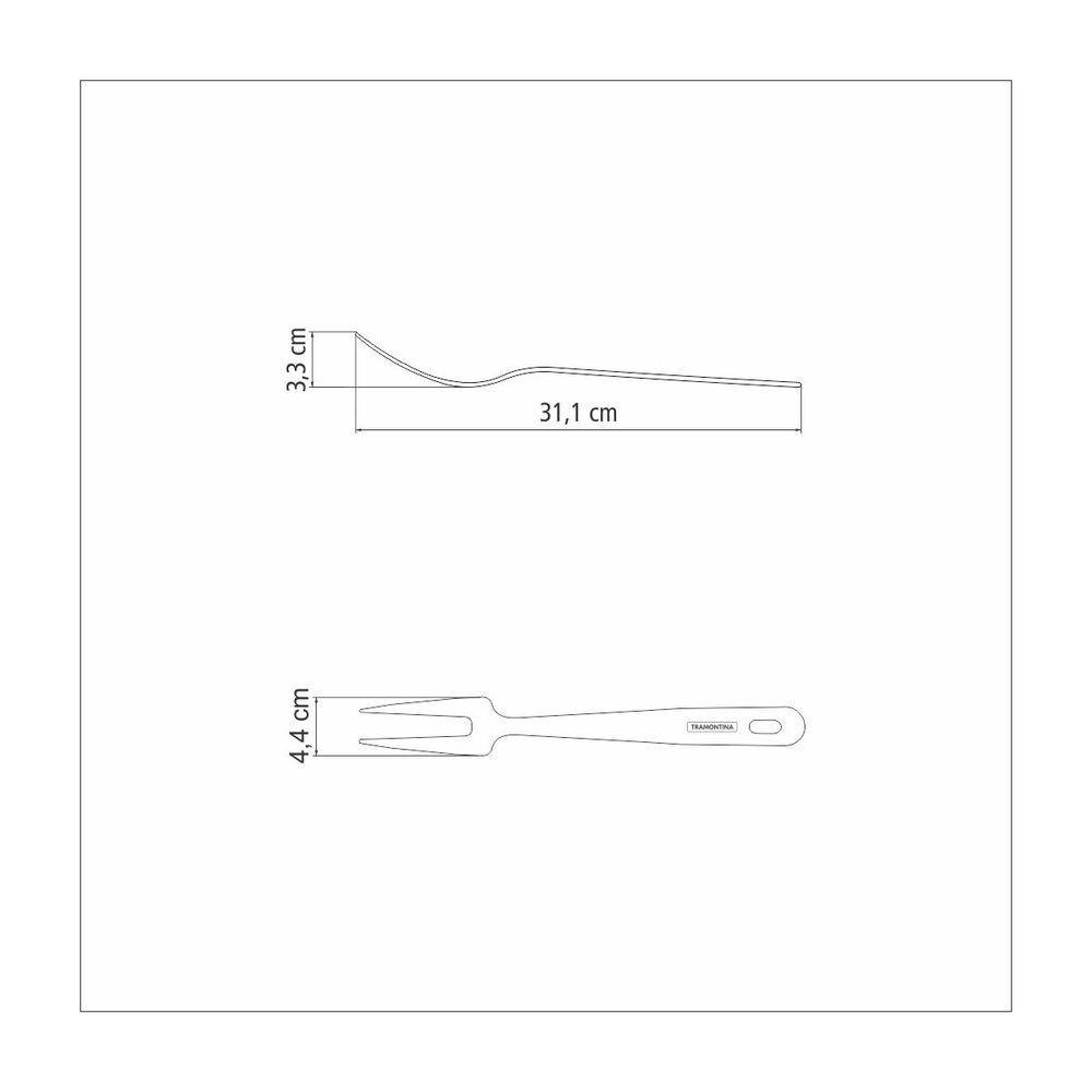 Garfo Trinchante Tramontina Extrata para Carnes em Aço Inox - 4