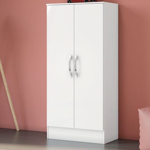 Armário Multiuso 2 Portas 135x61cm Zafira Briz Branco