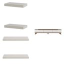 Ver mais imagens de Conjunto Sala de Estar Rack para TV até 75 Polegadas Liverpool com 4 Prateleiras Desk Yescasa