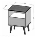 Ver imagem 2 de Mesa de Cabeceira Cancun Off White e Naturalle Bechara