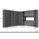 Ver imagem 3 de Quarto Modulado Casal Liga 10PEÇAS 13PT QM29 Graf Kappesberg