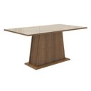 Ver imagem 6 de Conjunto Sala de Jantar Tampo de Vidro 6 Cadeiras Rustic/Crema/Imperial Peônia Madesa