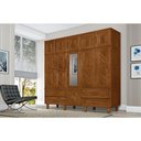 Ver imagem 6 de Guarda Roupa Chicago Com Espelho Imbuia 105 - Cor: Marrom