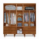 Ver imagem 4 de Guarda Roupa Chicago Com Espelho Imbuia 105 - Cor: Marrom