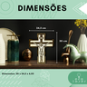 Luminária Crucifixo Cristo em Mdf com Iluminação Led - 4