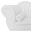 Ver mais imagens de Recamier Decorativo Divã Amsterdã 147cm Lado Direito Couro Branco