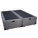 Ver imagem 4 de Cama Box Baú King Bipartido Suede Cinza Emth 193x203x40