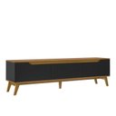 Ver imagem 7 de Conjunto Sala de Estar Rack Liverpool com Painel para TV até 60 Polegadas Slim Yescasa