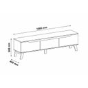 Ver imagem 5 de Conjunto Sala de Estar Rack Liverpool com Painel para TV até 60 Polegadas Slim Yescasa
