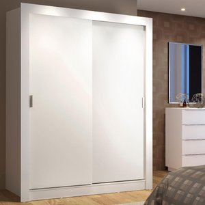 Guarda-roupa Solteiro Madesa Denver 2 Portas de Correr
