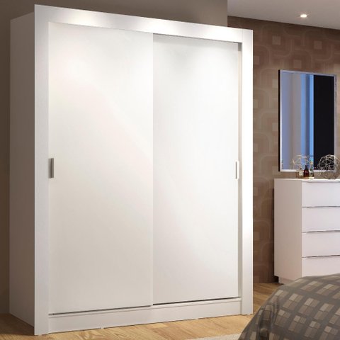 Guarda-roupa Solteiro Madesa Denver 2 Portas de Correr