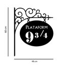 Ver imagem 2 de Adesivo Porta Plataforma 9 3/4 Decoração Harry Potter Hogwarts Kanto Store Adesivo de Parede Branco