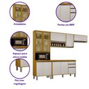 Ver imagem 6 de Cozinha Completa Nala com Cristaleira 4 Peças 9 Portas Mobilihouse