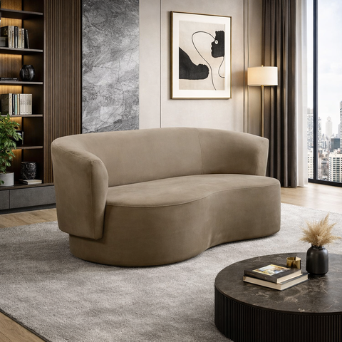 Sofá Orgânico Curvo Living 2 Lugares 160 Star Confort