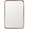 Espelho Manaus Retangular Prata Borda Cobre 80cm - 60288 - 1