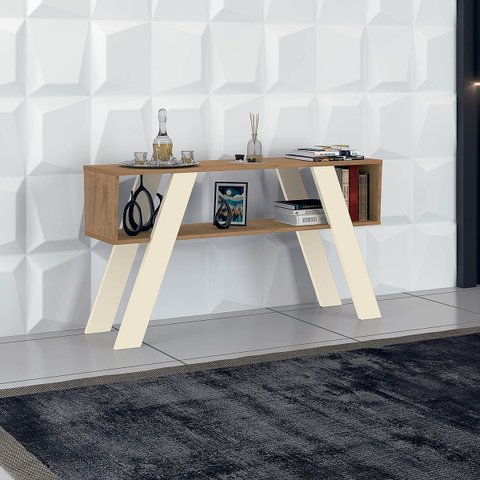 Aparador Retrô para a Sala 119 X 66 X 34 Cm Detroit Mdp Canelato Off White - Clicklar