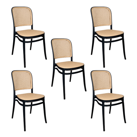Cadeira de Jantar Roma para Sala e Cozinha - Preto - 5