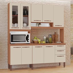 Armário de Cozinha Dáfine 100% MDF Tuboarte 9 Portas e 3 Gavetas - 1