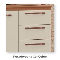 Armário de Cozinha Dáfine 100% MDF Tuboarte 9 Portas e 3 Gavetas - 4