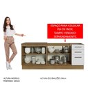 Ver mais imagens de Kit Com 2 Balcões De Cozinha 3 Gavetas 4 Portas