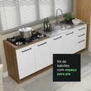 Ver imagem 7 de Kit Com 2 Balcões De Cozinha 3 Gavetas 4 Portas