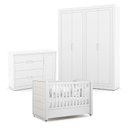Ver imagem 1 de Quarto de Bebe 4 Portas Tutto New Branco Acetinado com Capitonê New Boucle - Matic