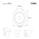 Ver imagem 5 de Assento Sanitário Eco Branco para Vaso Celite