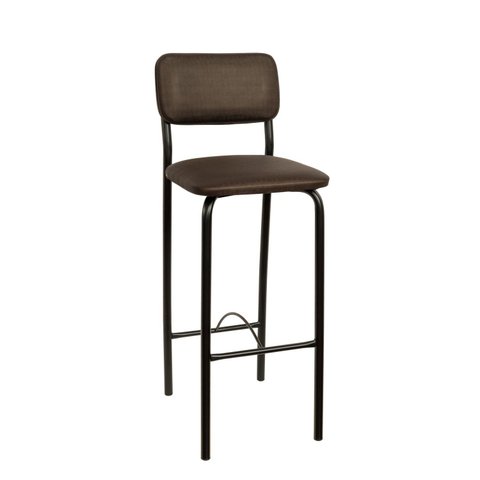 Banqueta B360 Marrom/Preto/Metalizado