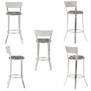 Ver imagem 5 de Banqueta Bistro para Bar, Cozinha, Balcão em Alumínio e Fibra Tc Zanutto 5 Unidades Marmore