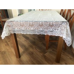 Toalha de Mesa Retangular Renda 2,00 x 1,40 m Kit 2 Unidades - 7